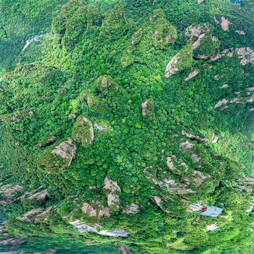 《俯瞰黃石寨索道》